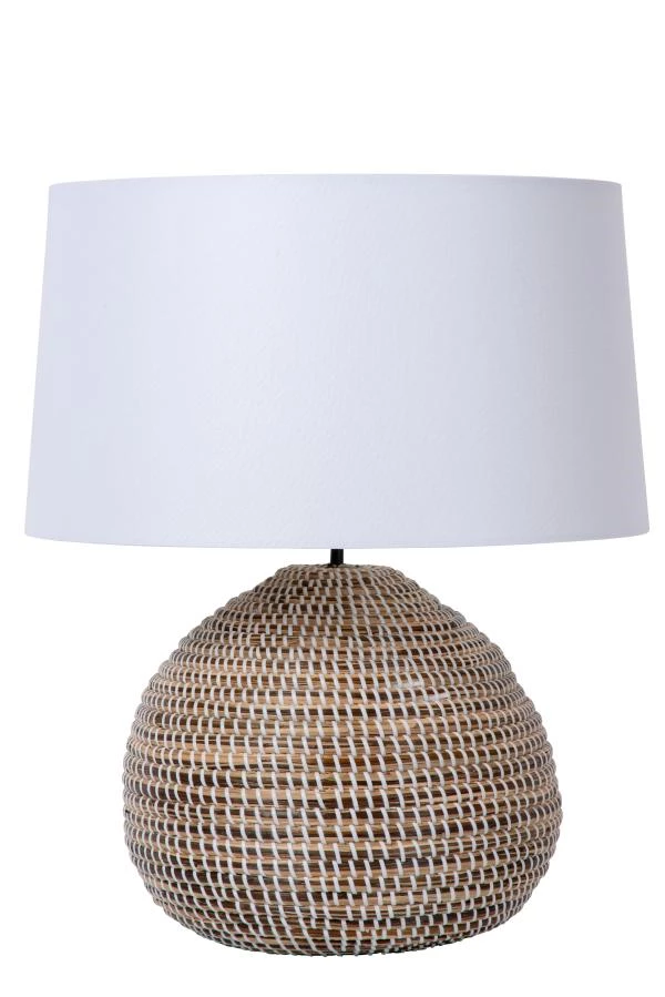 Lucide Premium MADUKA - Table lamp - Ø 45 cm - 1xE27 - Natural - turned off